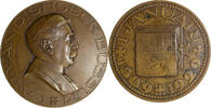 Nederland 1929. Bussum. Erepenning C.A.J. van Dishoeck Slagpenning Jacob Jan van Goor (1874-1956) -