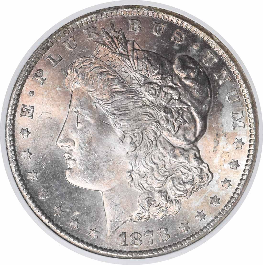 US 1878 CC 1878-CC Morgan Silver Dollar MS64 ANACS None | MA