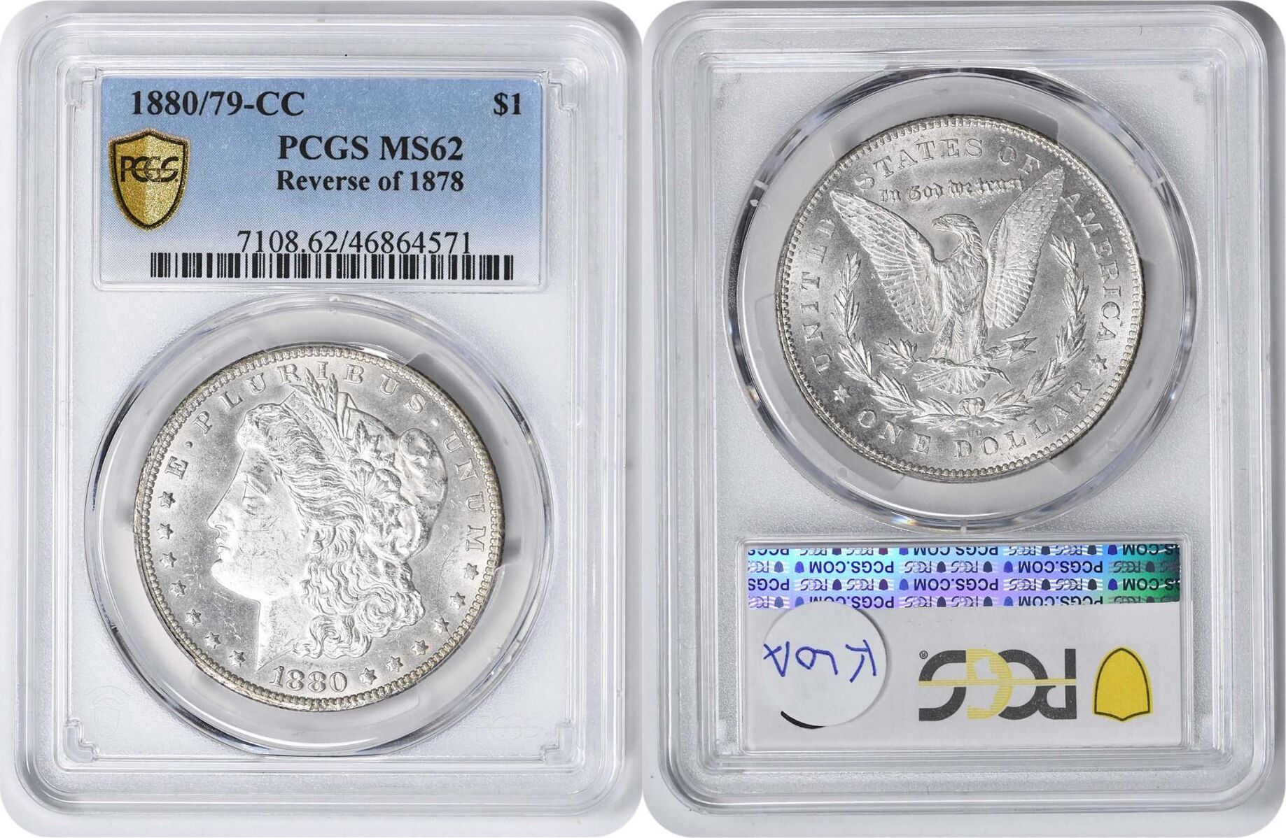 1880-CC Morgan Silver Dollar