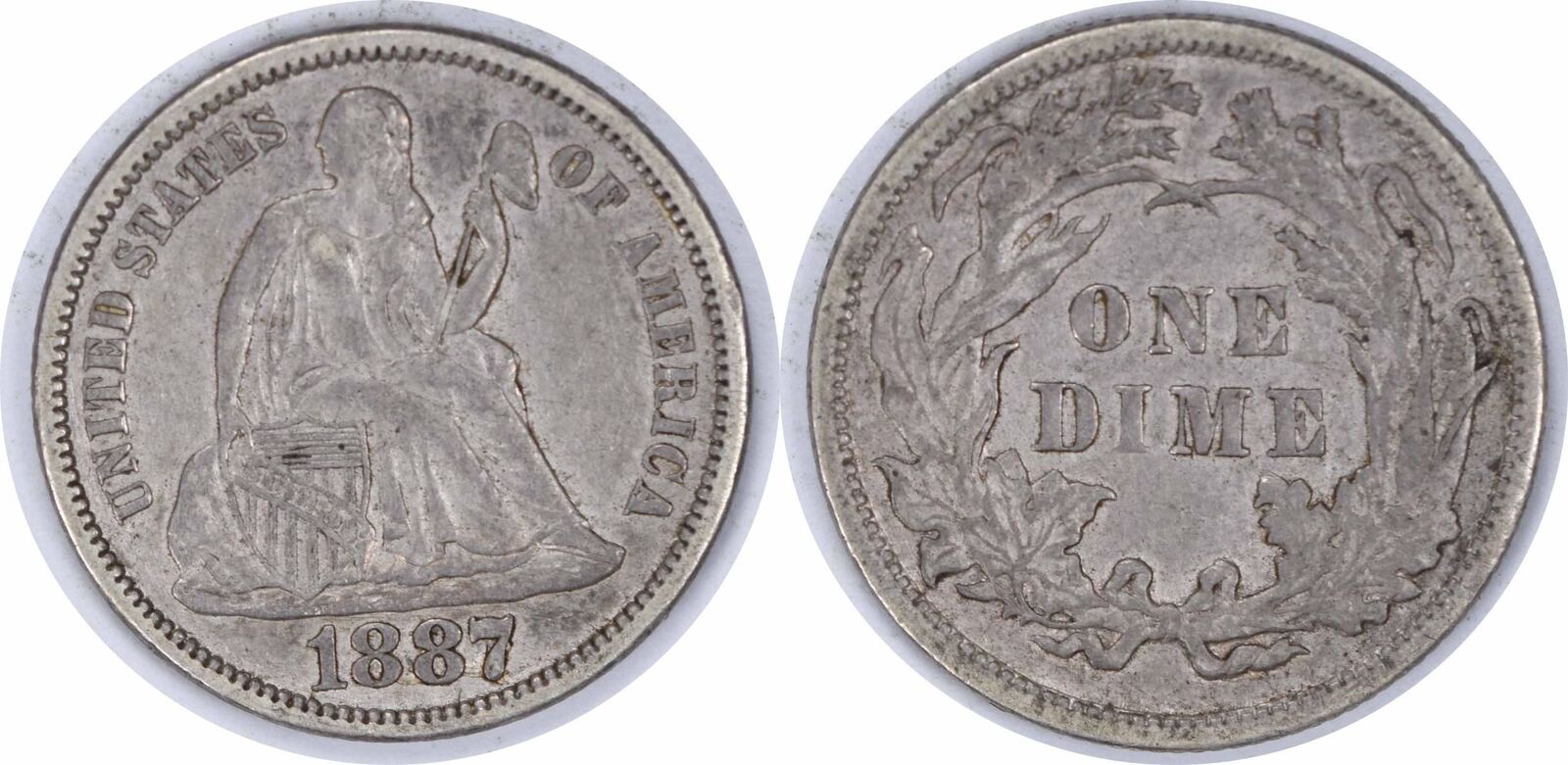 1887 seated fashion dime