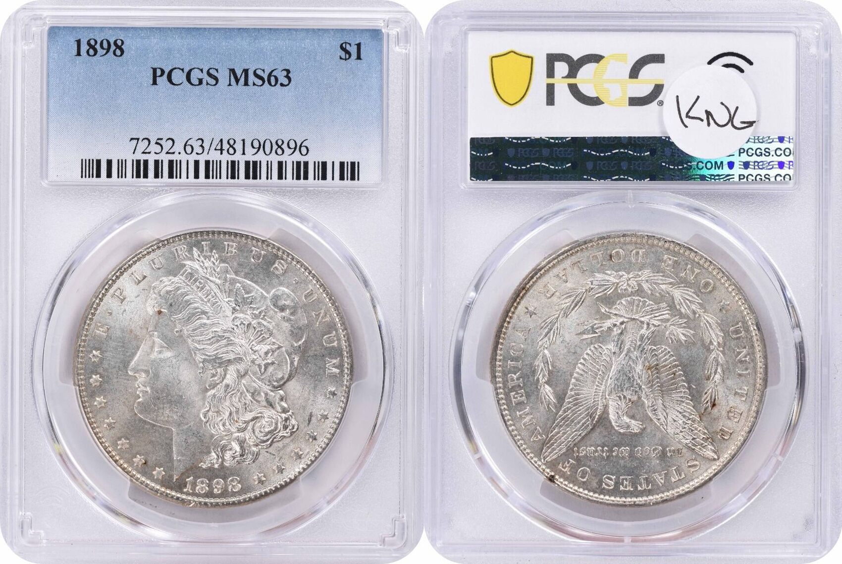 1898 Morgan Silver Dollar Values and Prices - Past Sales