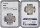 US Half Dollar 1838 Bust Half Dollar Reeded Edge MS64 NGC None -