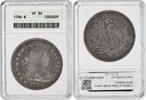 US Dollar 1796 Bust Silver Dollar Small Letters VF30 ANACS None -