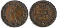 US Cent 1886 Indian Cent Variety 1 EF Uncertified #317 None -