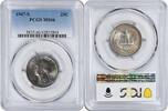US Quarter 1947-S Washington Silver Quarter MS66 PCGS Gunmetal Toning None -