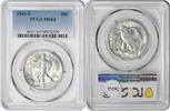 US Half Dollar 1942-S Walking Liberty Silver Half Dollar MS64 PCGS None -