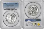 US Half Dollar 1945 Walking Liberty Silver Half Dollar MS64 PCGS None -