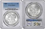 US 1899 Morgan Silver Dollar MS65 PCGS None Dollar 1899 No Mint Mark MS65