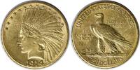 US Ten Dollar 1914-D $10 Gold Indian AU Uncertified #240 None -