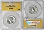 US Quarter 1942 Washington Quarter DDR FS-801 AU58 ANACS -