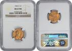 US Cent 1942-S Lincoln Cent MS67RD NGC None -