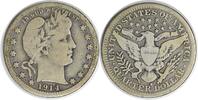US Quarter 1914-S Barber Silver Quarter VG Uncertified #147 None -