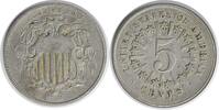 US Nickel 1866 Shield Nickel Rays VF Uncertified #219 None -