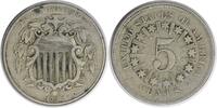 US Nickel 1866 Shield Nickel Rays VF Uncertified #220 None -