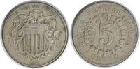 US Nickel 1866 Shield Nickel Rays VF Uncertified #222 None -