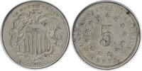 US Nickel 1872 Shield Nickel VF Uncertified #1026 None -