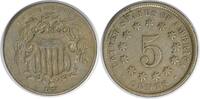 US Nickel 1872 Shield Nickel VF Uncertified #1030 None -