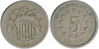 US Nickel 1876 Shield Nickel F Uncertified #1116 None -
