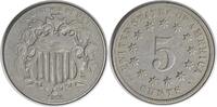 US Nickel 1872 Shield Nickel VF Uncertified #1027 None -