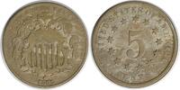 US Nickel 1876 Shield Nickel VF Uncertified #1143 None -