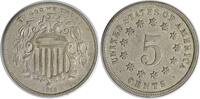 US Nickel 1868 Rev 68 Shield Nickel Var 1 FS-901 AU Uncertified #234 None -