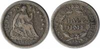 US Half Dime 1853 Liberty Seated Silver Half Dime Arrows VF Uncertified None -