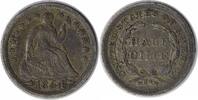 US Half Dime 1854 Liberty Seated Silver Half Dime Arrows Choice VF Uncertified None -