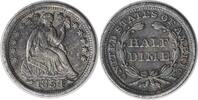 US Half Dime 1854 Liberty Seated Silver Half Dime Arrows AU Uncertified #119 None -