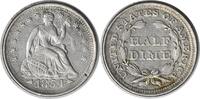 US Half Dime 1854 Liberty Seated Silver Half Dime Arrows AU Uncertified #120 None -