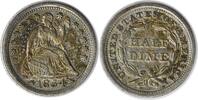 US Half Dime 1854 Liberty Seated Silver Half Dime Arrows AU Uncertified #122 None -