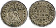US Half Dime 1854 Liberty Seated Silver Half Dime Arrows AU Uncertified #123 None -