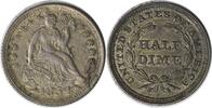 US Half Dime 1854 Liberty Seated Silver Half Dime Arrows AU Uncertified #127 None -