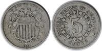 US Nickel 1866 Shield Nickel Rays VF Uncertified #1017 None -