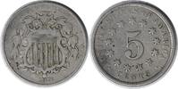 US Nickel 1876 Shield Nickel VF Uncertified #1213 None -