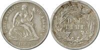 US Dime 1862-S Liberty Seated Silver Dime EF Uncertified #1256 None -