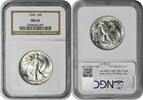 US Half Dollar 1943 Walking Liberty Silver Half Dollar MS65 NGC None -