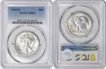US Half Dollar 1945-D Walking Liberty Silver Half Dollar MS65 PCGS None -