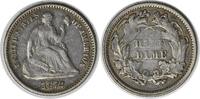 US Half Dime 1872 Liberty Seated Silver Half Dime DDO FS-101 Choice VF Uncertified #128 None -