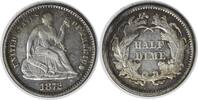 US Half Dime 1872 Liberty Seated Silver Half Dime DDO FS-101 Choice VF Uncertified #129 None -