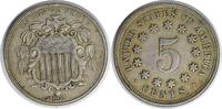 US Nickel 1867 Shield Nickel No Rays RPD EF Uncertified #916 None -