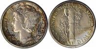 US Dime 1937-D Mercury Silver Dime AU58 Uncertified None -