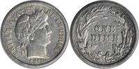 US Dime 1911 Barber Silver Dime EF Uncertified None -
