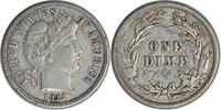 US Dime 1911 Barber Silver Dime AU Uncertified None -