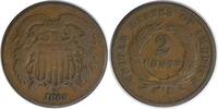 US Two Cent 1869 Two Cent Piece VG Uncertified None -