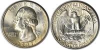 US Quarter 1947-D Washington Silver Quarter DDO 2-O-V MS64 Uncertified None -
