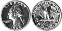 US Quarter 1960 Washington Silver Quarter DDR 10-R-II PR64 Uncertified None -