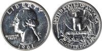 US Quarter 1961 Washington Silver Quarter DDO 3-O-II PR65 Uncertified None -