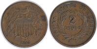 US Two Cent 18/1865 Two Cent Piece FS-1301 EF Uncertified None -