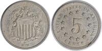 US Nickel 1868 Shield Nickel DDO FS-104 EF Uncertified None -