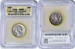 US Quarter 1957 Washington Quarter Type B Rev FS-901 MS64 ICG None -